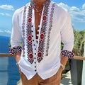 New men's Long Sleeved Shirt With Gold 3D Turtle Print | SAMAG