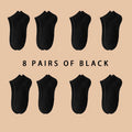 3/5/8 Pairs Women/Men Boat Socks Invisible Low Cut | SAMAG