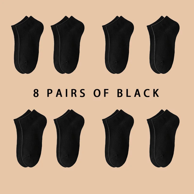 3/5/8 Pairs Women/Men Boat Socks Invisible Low Cut | SAMAG
