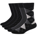 5 Pairs Men's Dress Socks Plus Large Size， Combed Cotton | SAMAG