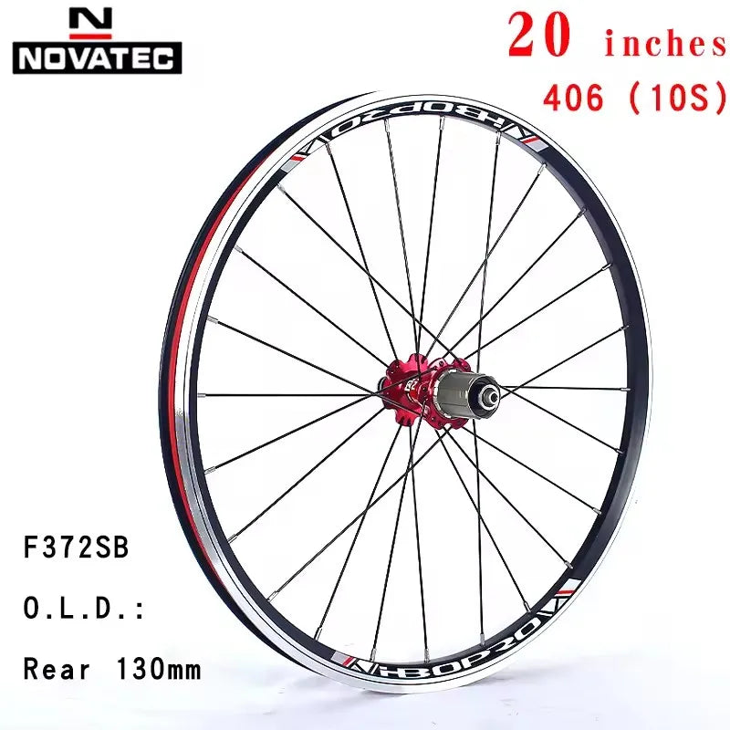 Bicycle Wheelset 20inch Novatec A271/F372SB V brake 451 406 4bearing 7-11speed 20 24H Aluminum alloy Folding wheels With QR