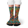 Novelty Ethnic Bohemian Print Men's Socks Comfortable | SAMAG
