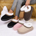 Fluffy Women's Slippers Home Casual Plush Ankle Boots Female Winter Fuzzy Fur Luxury Designer Plarform Shoes Girl Indoor Outdoor