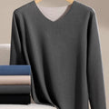 New Cashmere Silk Thermal Underwear Set Men's Non-marking Double-Sided Brushed Wool De Velvet Fall Coat and Pants Homewear