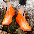Wear to Work Slip-on Men's Rain Boots Teenagers Cheap Pvc Waterproof Comfortable Resistant Outdoor Plastic Male Shoes Booties