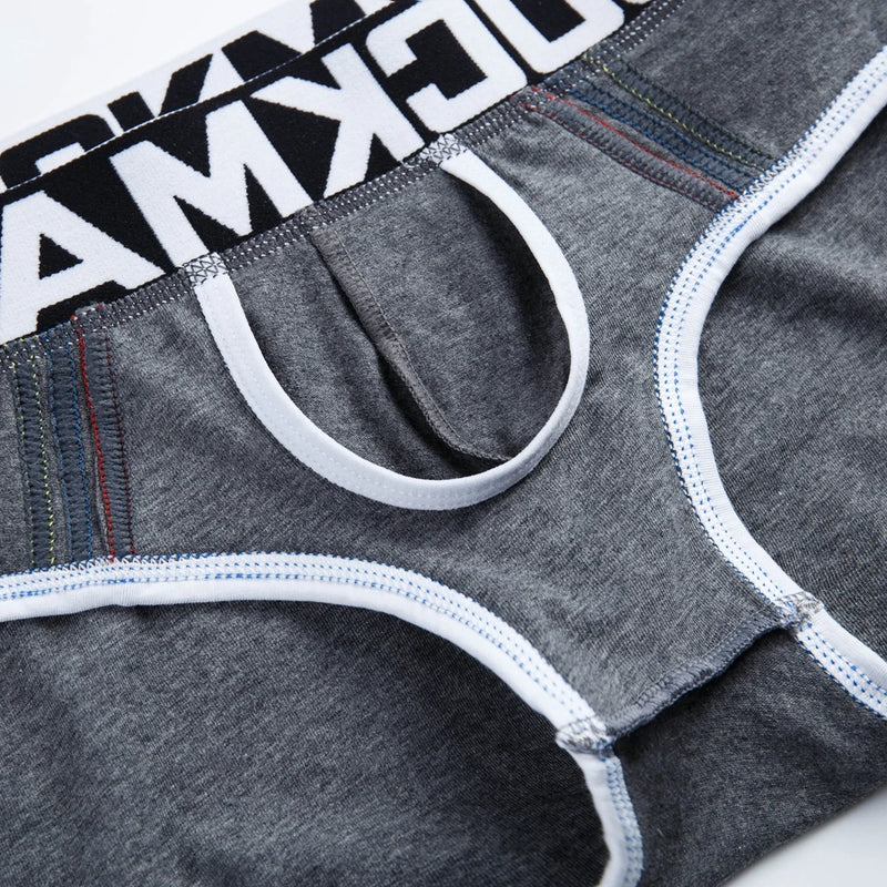 JOCKMAIL Brand Cotton Men Underwear Brief Sexy Gay Penis Pouch Push up calzoncillos hombre slip cueca Gay Underwear male panties