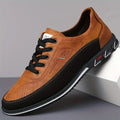 Men's Business Casual Shoes, Solid Color, Pvc Sole, Comfortable for All Seasons