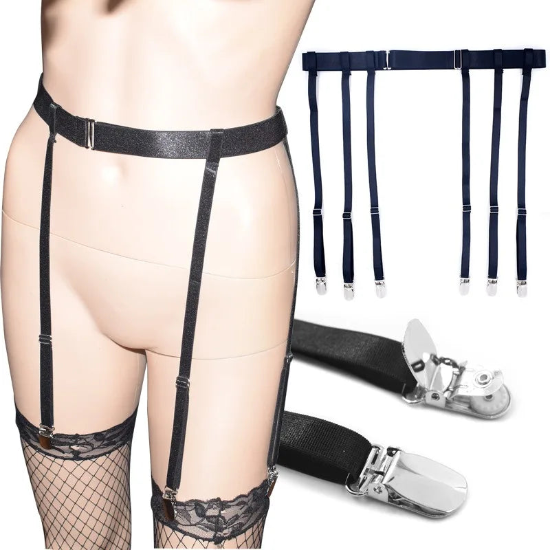 Women's Elastic Garter Belt - European American Style Stocking Holder Stretch Suspender Strap Fashion Lingerie
