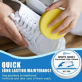 Easy Rub Shoe Polish, Shoe Refurbish Conditioner, Sponge Whitener Remove Yellow Stains for Smooth & White Shoes