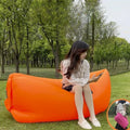 Inflatable Sofa Beach Air Sofa Folding Camping Inflatable Sofa Bed Sleeping Bag Single