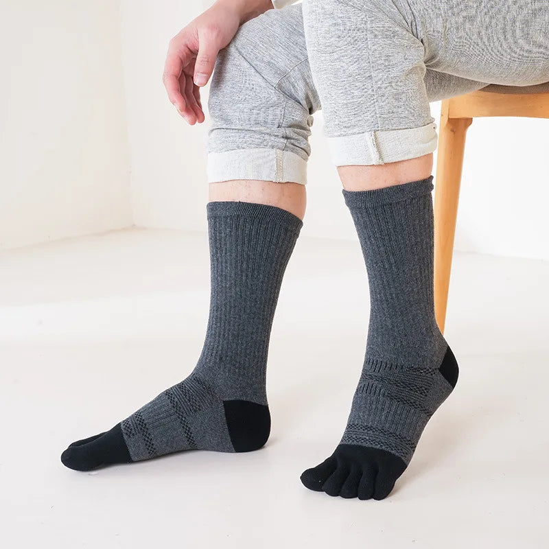 Pairs Man 5 Finger Socks Long Compression Sweat-Absorbing | SAMAG