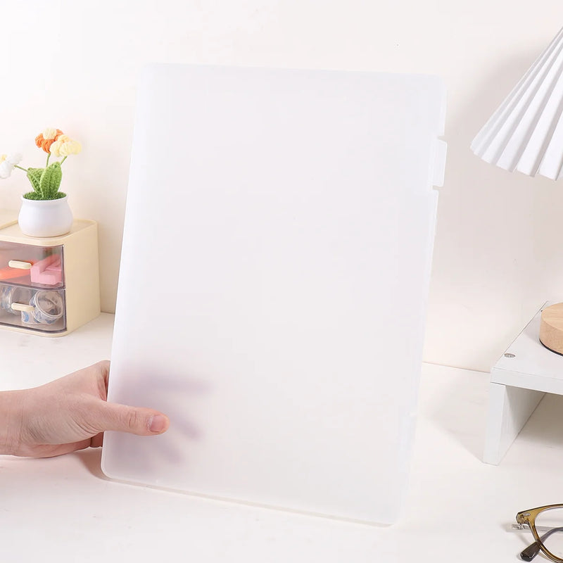 1pc A4 Writing Board File Box, 2-in-1 A4 Document and Photo Multifunctional Storage Box, Portable Organization Tool for Office