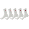 5/10/20 Pairs of Men's Crew Socks with Spider Pattern | SAMAG