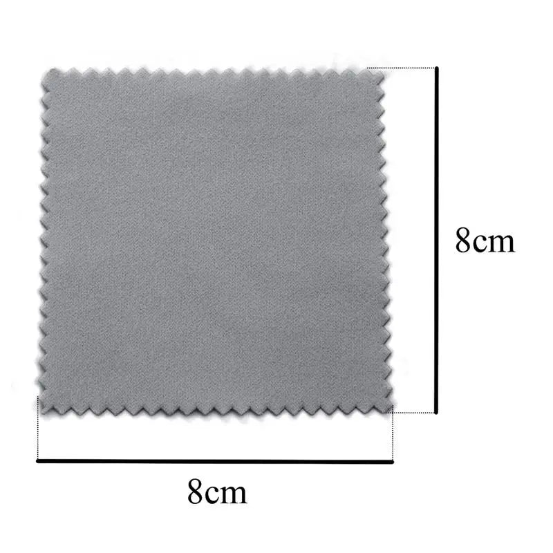 10pcs/50pcs Sterling Silver Polishing Cloth Set Jewelry Cleaning Cloths Soft Wipe Wiping Cloth Keep Jewelry Shining Tools