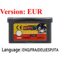 Sonic The Hedgehog Advance 1 2 3 Genesis GBA Game Cartridge for Game Boy GBA SP Retro Platformer Video Game Collection Gift