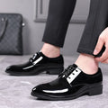 Spring British Style Formal Dress Shoes Black Business Oxfords For Groom Wedding Office Comfortable Big Size Footwear Non Slip