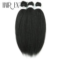 3PCS Vixen Bundles Crochet Hair 26Inch Synthetic Pre-stretched Braids Hair Extensions Kanekalon Yaki Straight Pony Hair Bundles