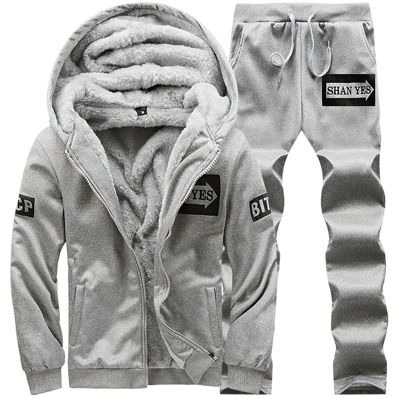 Wolf Czuadlte2024New Winter Men's Sports Set Casual Pants | SAMAG