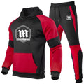 Spring Autumn Men's Montesa Motorcycle Logo Print Patchwork Pullover Hoodies+Personality Drawstring Sports - View 2 | SAMAG