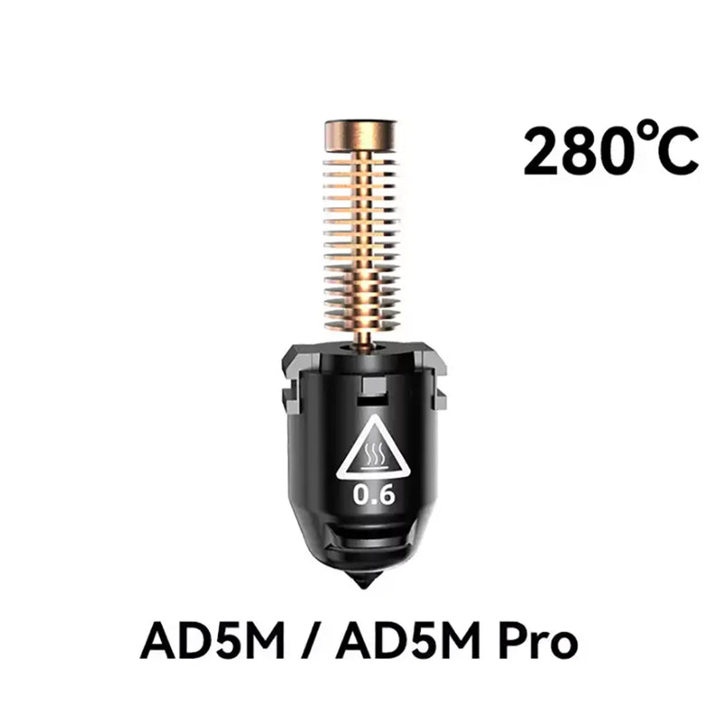 Original For Flashforge Adventurer AD5M nozzle/5M Pro Nozzle Kit Assembly Hotend 0.25/0.4/0.6/0.8mm High Speed Nozzle 3d Printer
