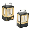 New Camping Lamp: Outdoor, Long Battery, Rechargeable/Solar, Retro Bedside Lamp, Tungsten Warm Light, Portable Handle