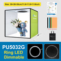 Softbox 3 Color Light Modes Lightbox Dimmable Led Ring Light Box Photo Lighting Studio Shooting Tent Box 6 Color Backdrops