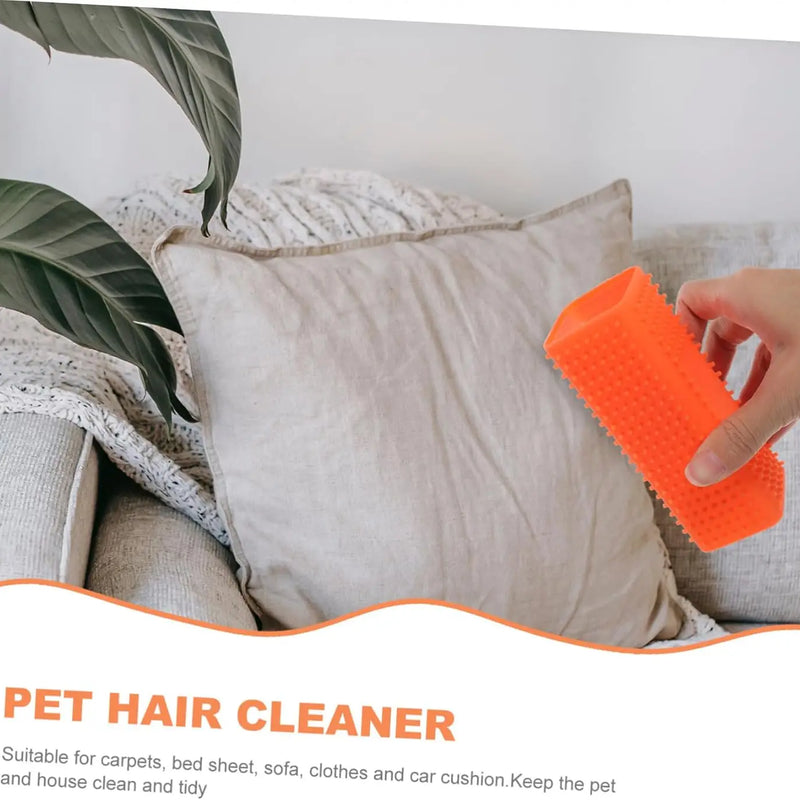 1PCS Pet hair Removal brush Dog cat hair removal Effective pet hair silicone hollow rubber cleaning brush