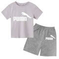 3-12Y Kids Summer Casual Letter Print 2-Piece Set Soft | SAMAG
