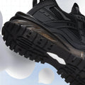 High-quality Large-sized Round-toed Thick-soled Height-increasing Shock-absorbing and Low-top New Casual Sports Shoes