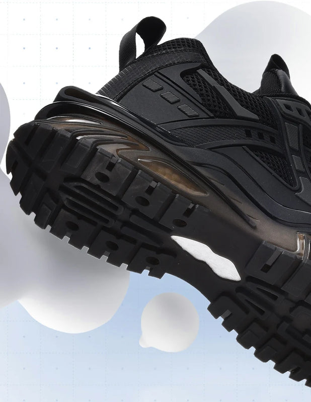 High-quality Large-sized Round-toed Thick-soled Height-increasing Shock-absorbing and Low-top New Casual Sports Shoes