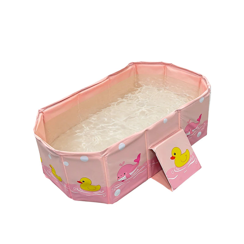 1pc Baby Bath Basin Foldable Bath Basin Easy To Store Simple Bathtub Convenient To Carry For Indoor And Outdoor Use