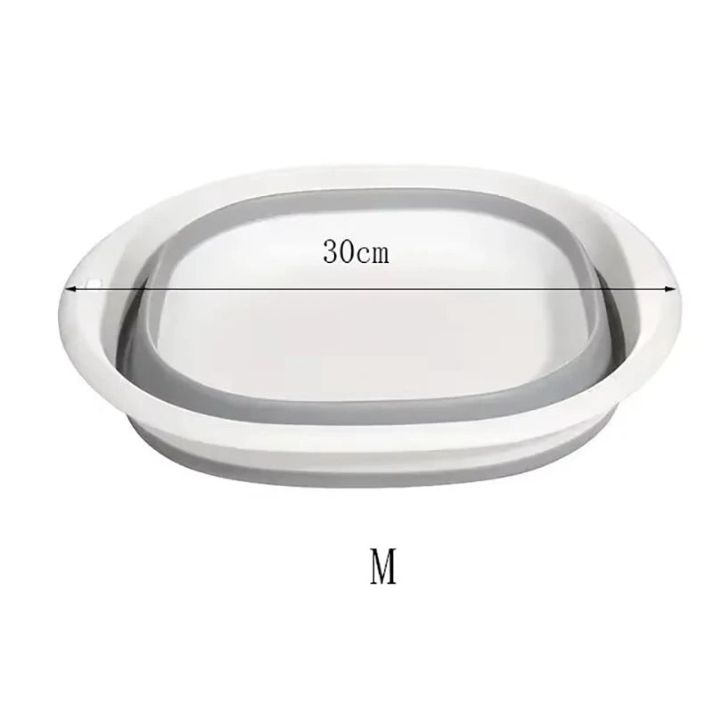 Baby Bathtub Foldable Kids Bathing Tubs Newborn Cleaning Bucket Children Bath Tub Multi-functional Garden Car Cleaning Bucket