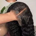 300% Density 40 46Inches Deep Wave Frontal Wig 13x4 13x6 HD Curly Lace Frontal Human Hair Wig Peruvian 7x5 Wear Go Glueless Wig