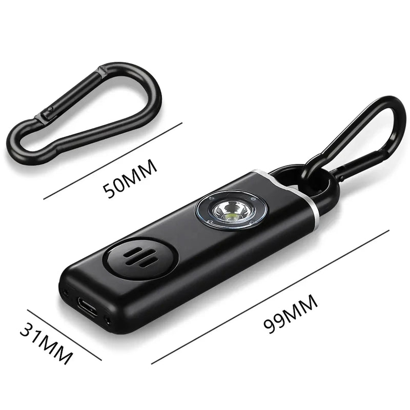 130dB Personal Defense Alarm Rechargeable Self Woman - View 5 | SAMAG