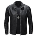 Pu Coat Men Coats Faux Leather Jackets Stand Collar Zipper Y2k Streetwear Jacket Zipper Splice Outerwear Motorcycle 2026 Spring
