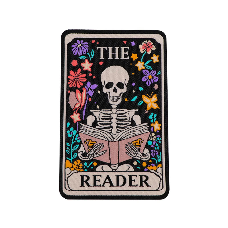 Skeleton Tarot Iron On Patch Clothes Patch For Clothing ADHD Embroidered Patch Garment Apparel Accessories Sewing Stickers
