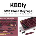 KBDiy GMK Blue Samurai Keycap Cherry Profile Double Shot PBT ISO Keycaps For Gamer Mechanical Keyboard Kit Gaming Point Key Cap