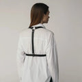 Fashion Wide Leather Waist Belt For Women Punk Gothic Body Bondage Chest Harness Belt Harajuku Suspenders Clothing Accessories