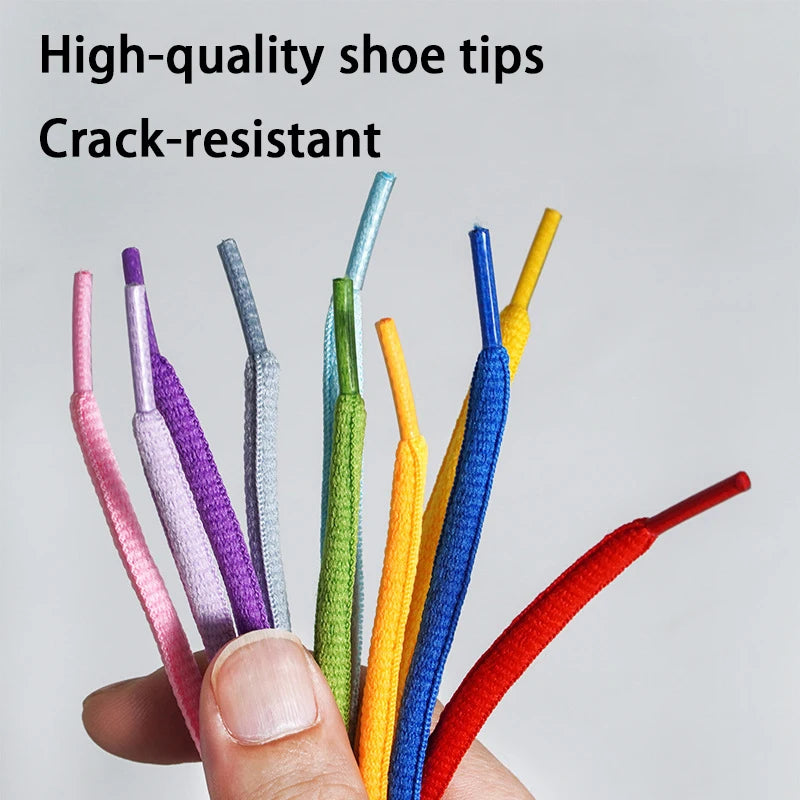 20 Colors of High-Quality Semi-Circular Shoelaces for Sneakers and Basketball Shoes 1Pair