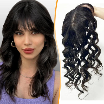 15x16cm Virgin European Human Hair Topper Piece Clips | SAMAG