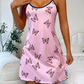 Printed Butterfly Nightgown Ladies Home Wear Comfortable | SAMAG