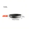 Pandatour Camping Cooking Aluminum Outdoor Travel Tableware Non-Stick Pots Assorted Folding Tourism Cooker Cookware Equipment