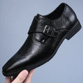 Men's business leather shoes, formal wear, pointed-toe British trend, comfortable and breathable dress shoes