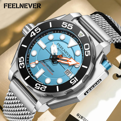 FeelNever New Top brand Men Luxury Watch 1000m Waterproof BGW9 Super luminous relogios masculinos Automatic | SAMAG