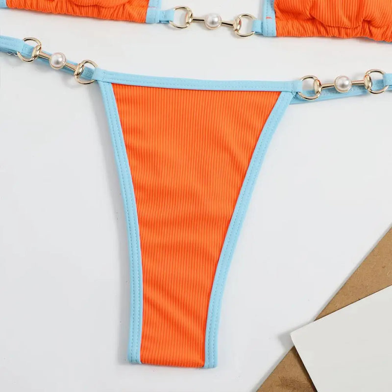 /Set Sexy Women Micro Bikini Summer Chain Connection | SAMAG