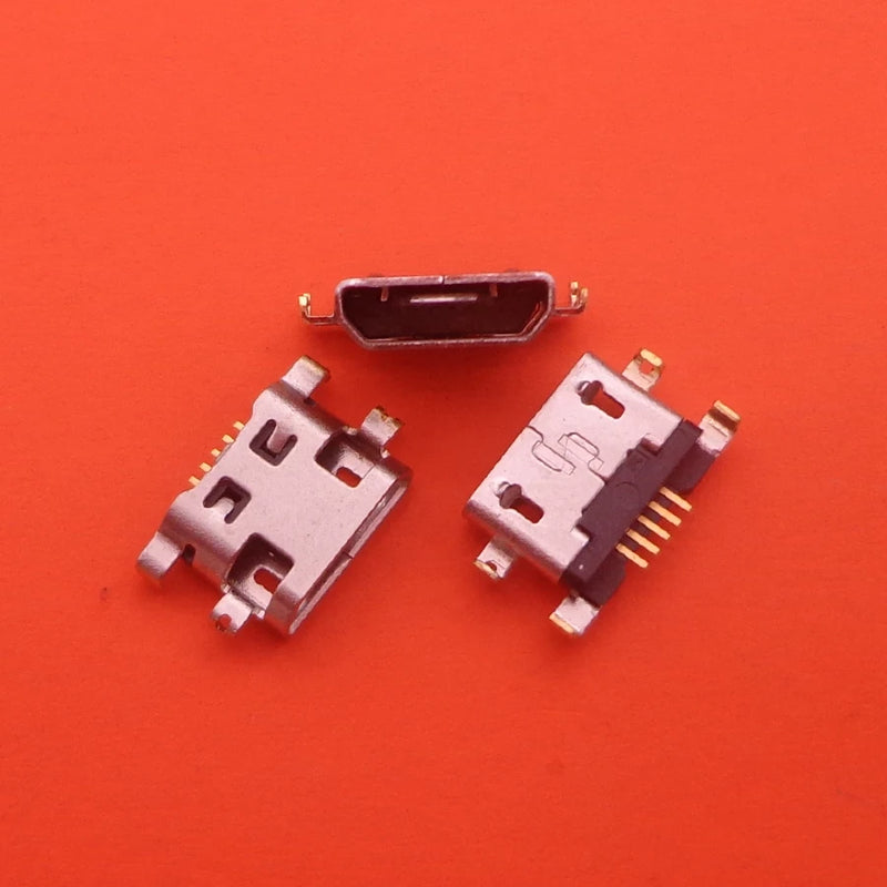 50-100pcs Micro Mini USB Charging Jack Socket Data Port for Lenovo A708t S890 Alcatel 7040N HuaWei G7 G7-TL00 Charger Connector
