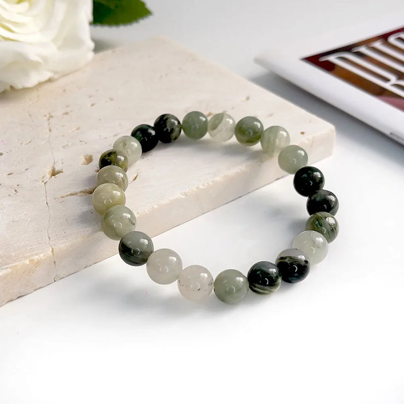 Natural Stone Beads Bracelet For Women Men Agate Crystal Quartzs Aquamarines Jades Jewelry Agates Elastic Bangle Bracelets 6 8mm