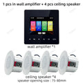 Mini wall amplifier Background music player Bluetooth sound control panel home audio amplificador with ceiling speaker