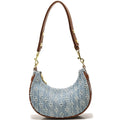 Fashion Denim Hobo Bag 2026 Spring/summer Youth Sweet Crescent-shaped Shoulder Bag Large Capacity Zipper Commuter for Work