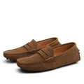 Men's Suede Leather Penny Loafers Casual Driving Moccasins Slip-On Boat Shoes Plus Big Sizes 49 50 51 52 53